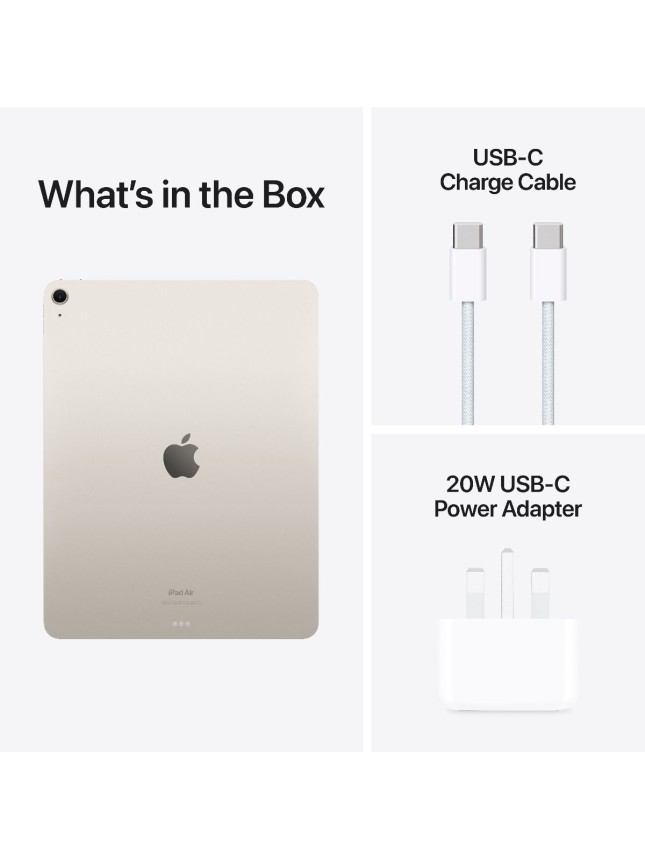 13-inch iPad Air: Apple M2 Chip Wi-Fi 128GB - Starlight