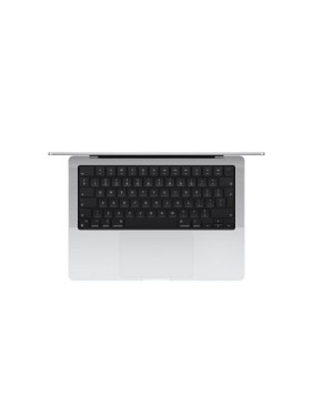14" MacBook Pro: M4 Pro chip, 24GB RAM, 512GB SSD with 12‑core CPU and 16‑core GPU, Arabic/English Keyboard - Silver